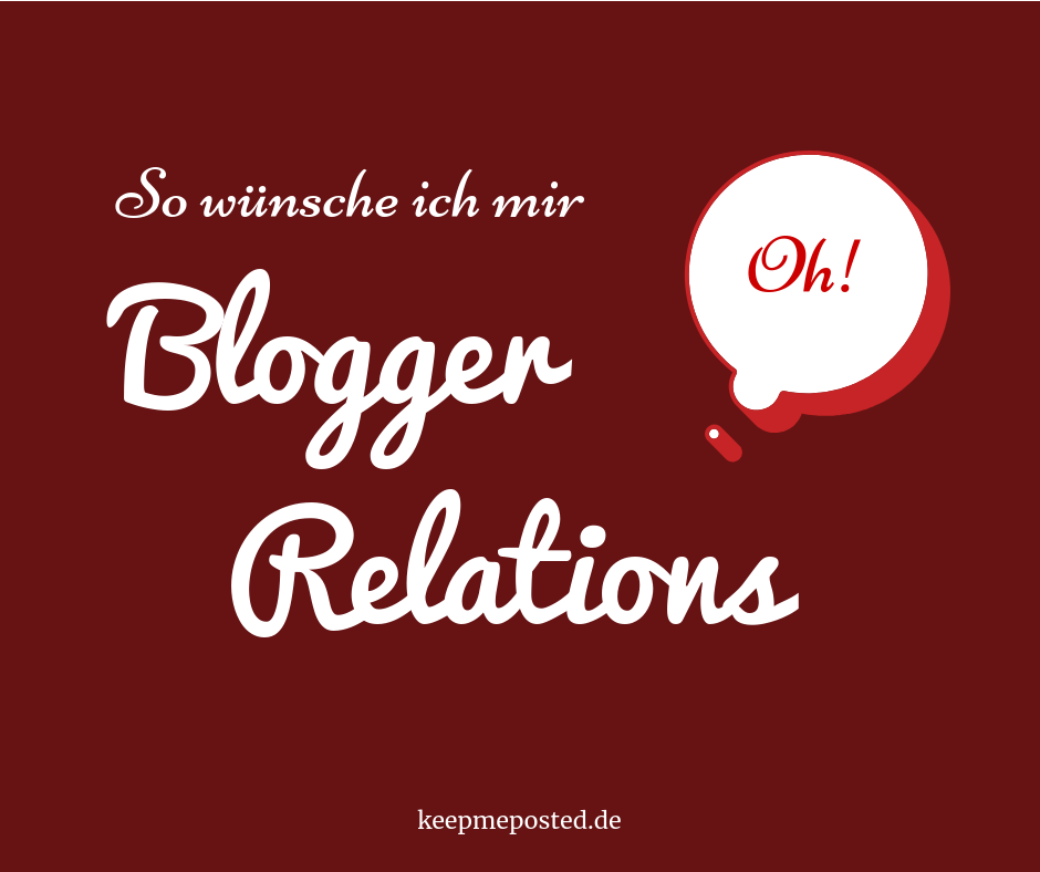 Blogger Relations Blogparade Cover